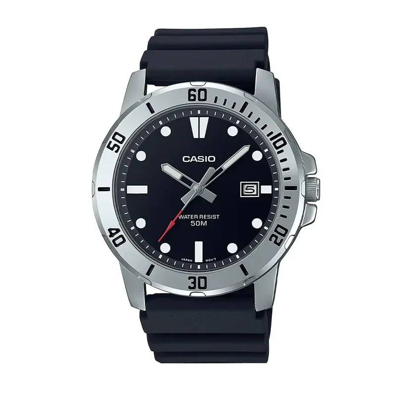 Casio Standard Analog Black Dial Men's Watch- MTP-VD01-1EV